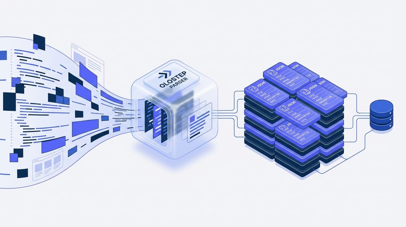 Olostep Parsers Turn URLs Into Stable JSON Contracts